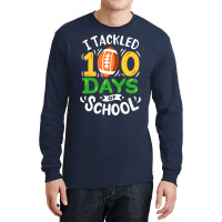 100 Days Of School Football Tumblr Long Sleeve Shirts | Artistshot