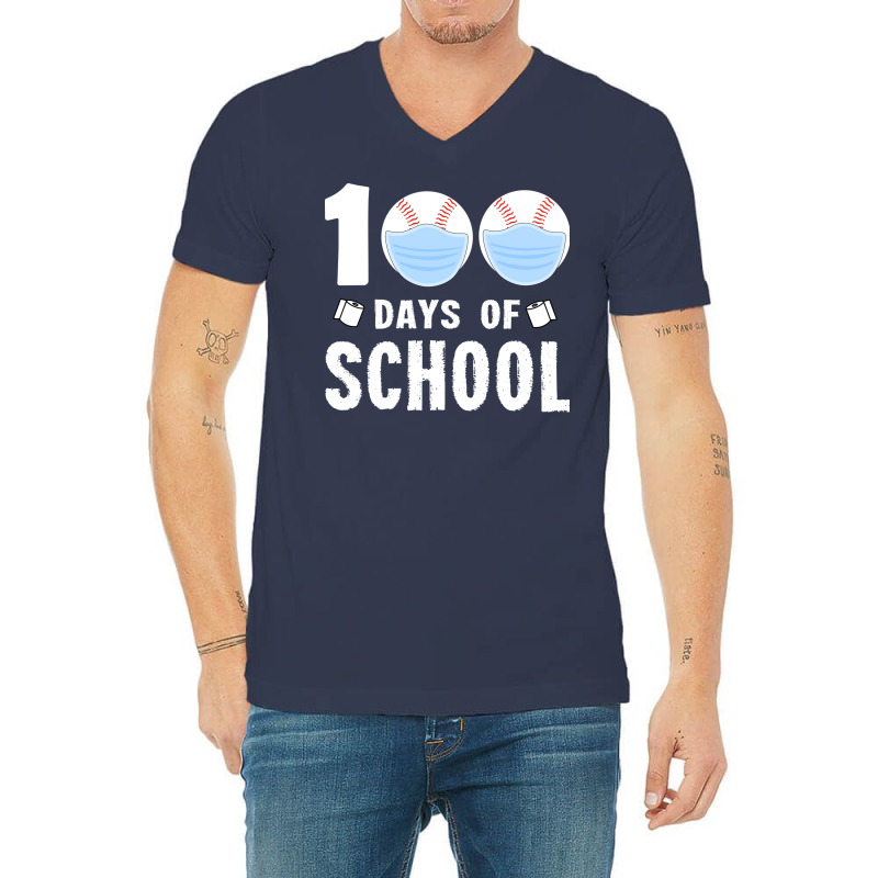 100th Days Of School Tumblr V-neck Tee | Artistshot