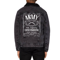 25th Infantry Division Shirt001 Unisex Sherpa-lined Denim Jacket | Artistshot