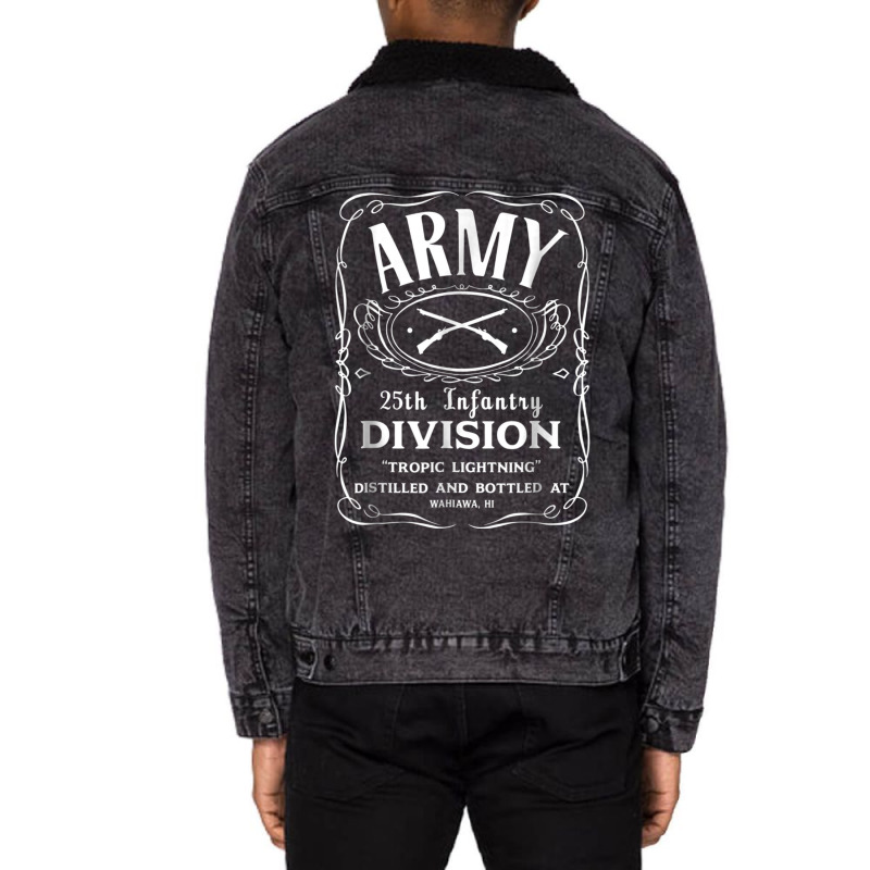 25th Infantry Division Shirt001 Unisex Sherpa-Lined Denim Jacket by ALFREDMCGOWAN | Artistshot