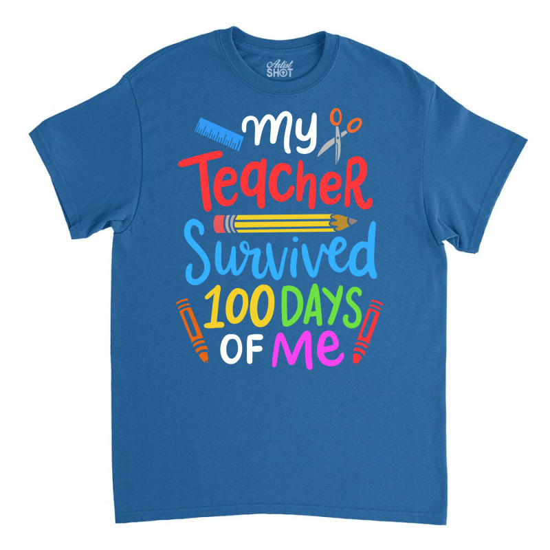 100 Days Of School Student Cute Classic T-shirt | Artistshot