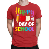 100 Days Of School Red 80s T-shirt | Artistshot