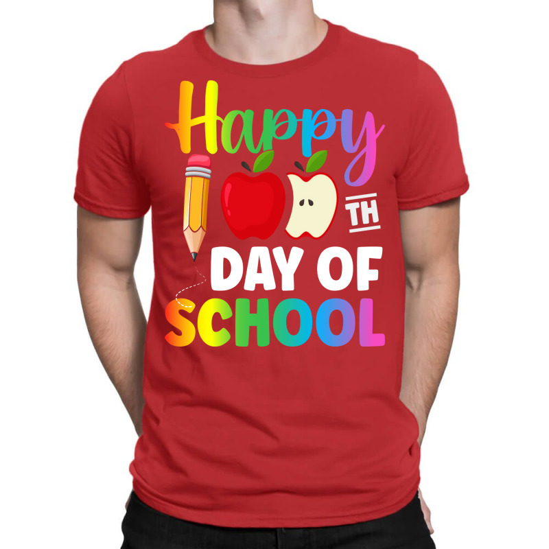 100 Days Of School Red 80s T-shirt | Artistshot