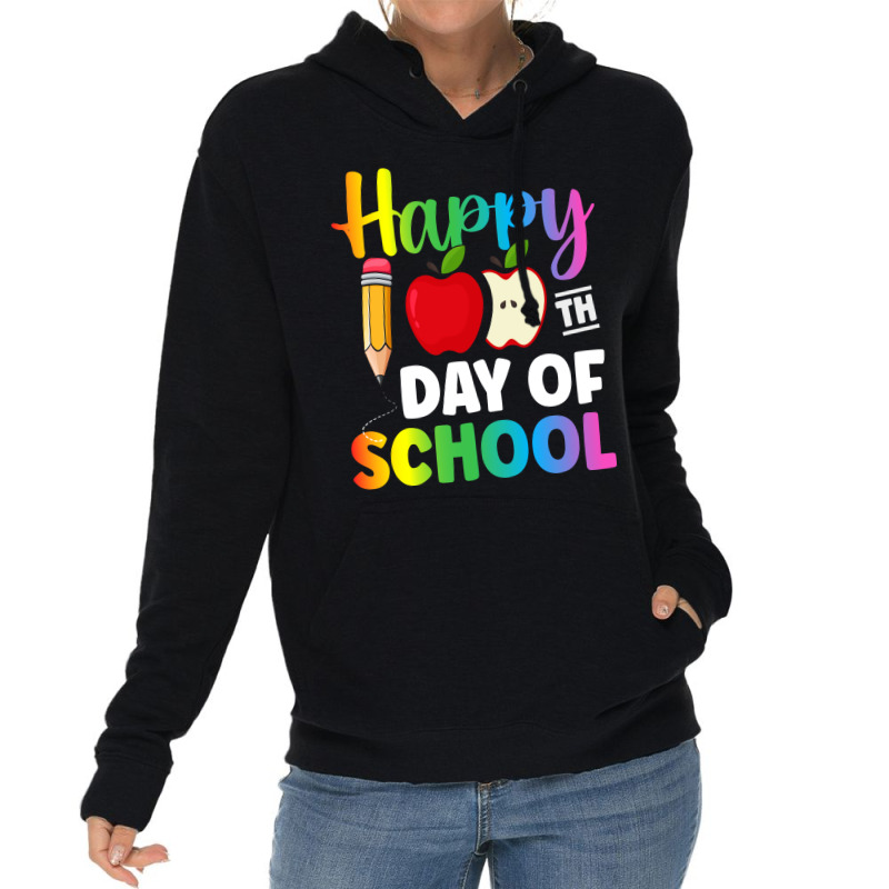 100 Days Of School Red 80s Lightweight Hoodie | Artistshot