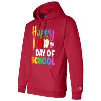 100 Days Of School Red 80s Champion Hoodie | Artistshot