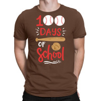 100 Days Of School Baseball Music T-shirt | Artistshot