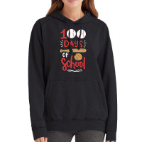 100 Days Of School Baseball Music Vintage Hoodie | Artistshot