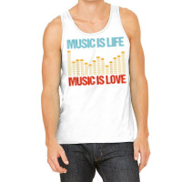 Music Is Life Music Is Love Equalizer Spectrum Analyzer T Shirt Tank Top | Artistshot