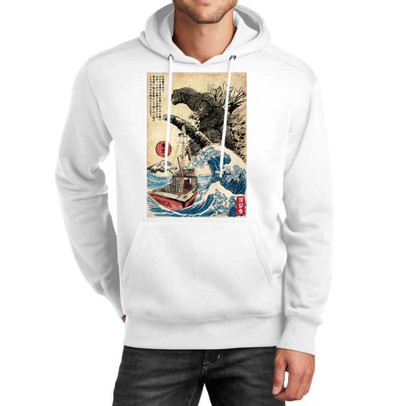 Orca In Japan Woodblock Nature Unisex Hoodie | Artistshot