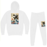 Orca In Japan Woodblock Nature Hoodie & Jogger Set | Artistshot