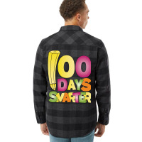 100 Days Smarter Funny Stars Flannel Shirt | Artistshot