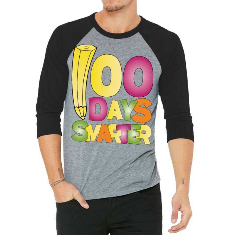 100 Days Smarter Funny Stars 3/4 Sleeve Shirt | Artistshot