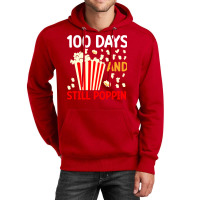 100th Day Of School 100 Days And Still Poppin Green Unisex Hoodie | Artistshot