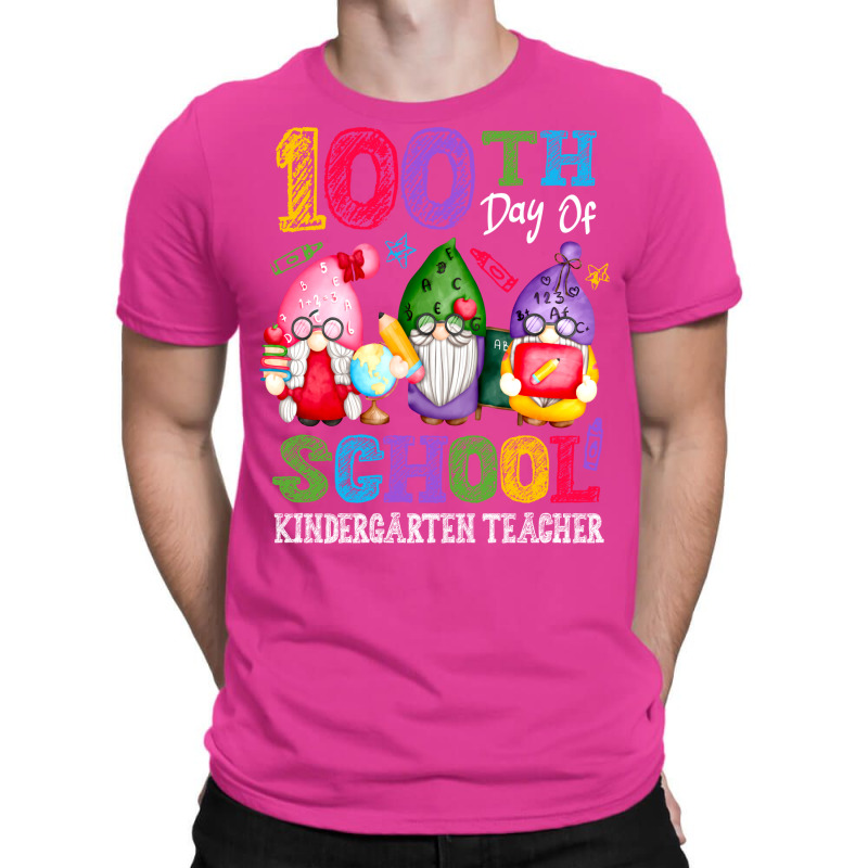 Happy 100th Day Of School Cute Gnome Kindergarten Teacher Trending T-shirt | Artistshot