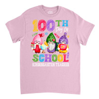 Happy 100th Day Of School Cute Gnome Kindergarten Teacher Trending Classic T-shirt | Artistshot