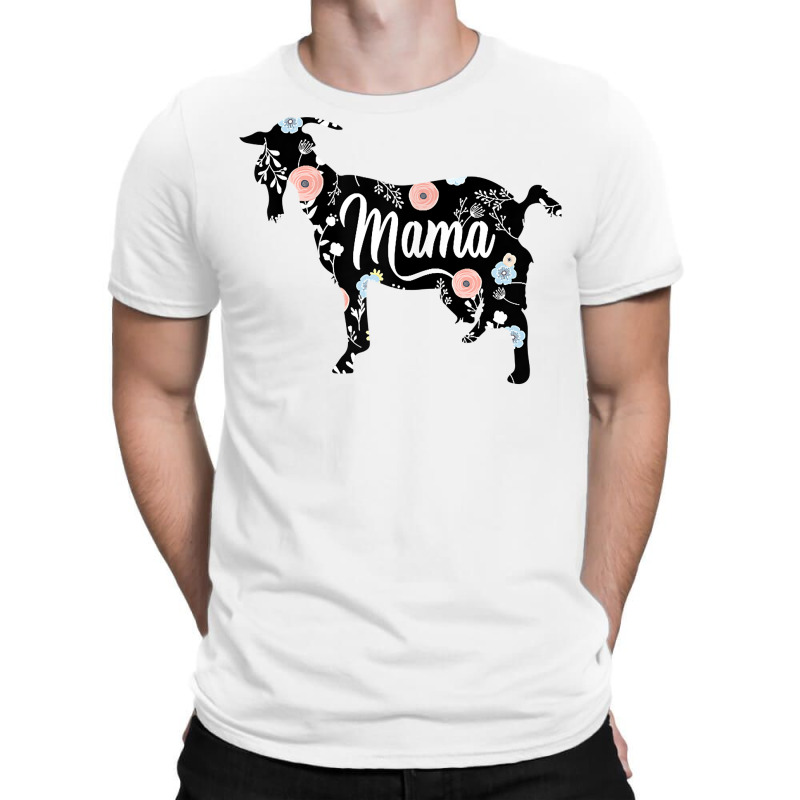 Womens Mama Goat Floral T Shirt Mom Lover Mother Grandma Gift T-shirt | Artistshot