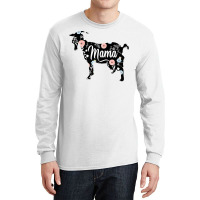 Womens Mama Goat Floral T Shirt Mom Lover Mother Grandma Gift Long Sleeve Shirts | Artistshot