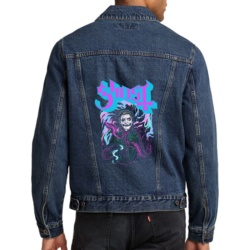 Ghost - Impera Hypnosis Long Sleeve Men Denim Jacket by RachelRenePeckham | Artistshot