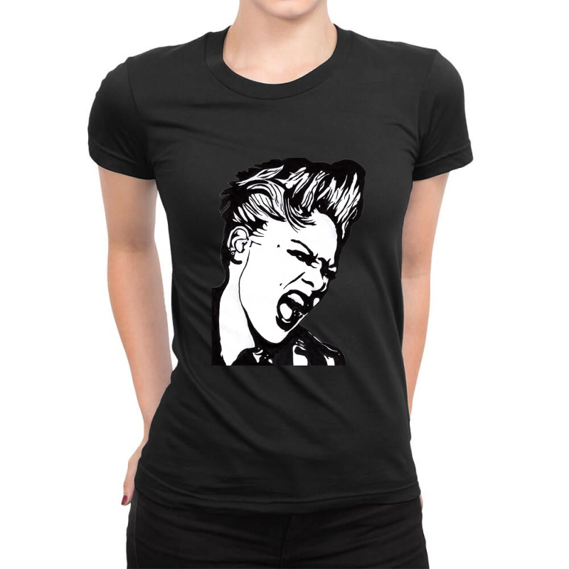 Rock Star Ladies Fitted T-Shirt by TinaCrisp | Artistshot