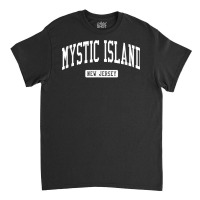 Mystic Island New Jersey Nj Vintage Athletic Sports Design T Shirt Classic T-shirt | Artistshot