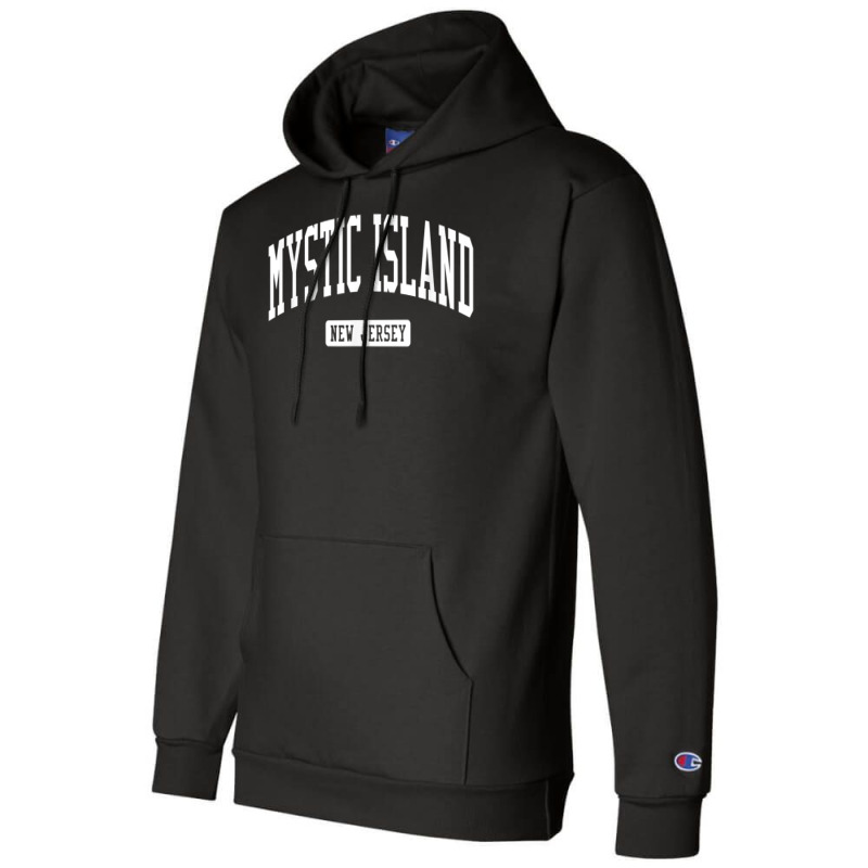 Mystic Island New Jersey Nj Vintage Athletic Sports Design T Shirt Champion Hoodie by araceliphexy | Artistshot