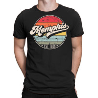 Hot Trend Retro Memphis Tn Home City 70s Style Sunset T-shirt | Artistshot