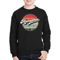 Hot Trend Retro Memphis Tn Home City 70s Style Sunset Youth Sweatshirt | Artistshot