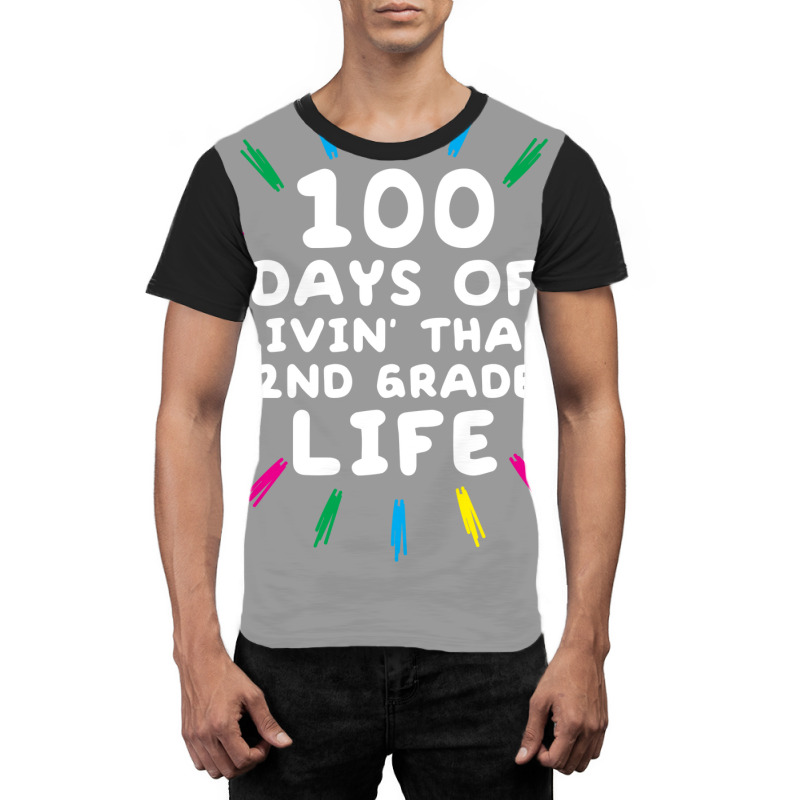 100 Days Of School 2nd Grade Second Grader Trending Graphic T-shirt | Artistshot