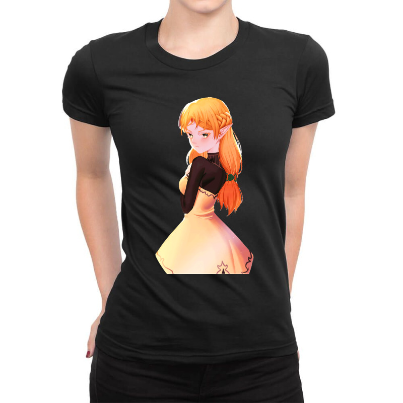 Sexy Tsundere Elf Classic Ladies Fitted T-Shirt by ERNESTOJAVIERSIERRA | Artistshot