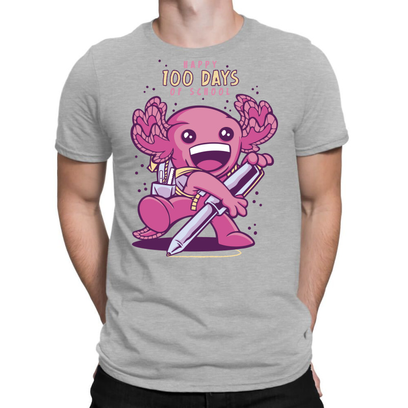 100 Days Of School Axolotl Vintage T-shirt | Artistshot