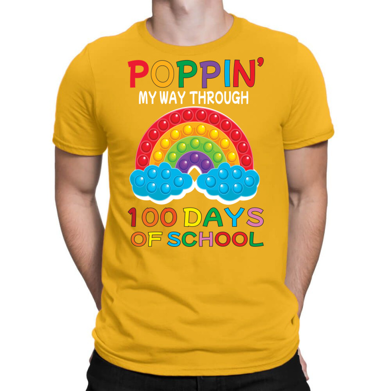 Poppin My Way Through 100 Days Of School Hipster T-shirt | Artistshot