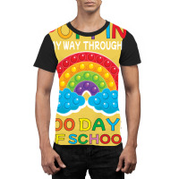 Poppin My Way Through 100 Days Of School Hipster Graphic T-shirt | Artistshot