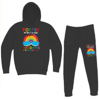 Poppin My Way Through 100 Days Of School Hipster Hoodie & Jogger Set | Artistshot