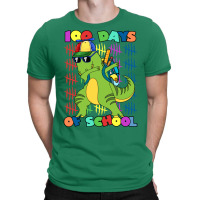 100 Days Of School Dabbing Dinosaur Trex Trending T-shirt | Artistshot