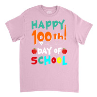 Happy 100th Day Of School Retro Music Classic T-shirt | Artistshot