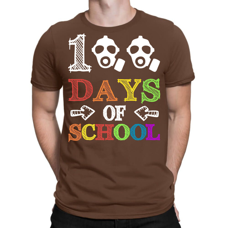 100th Days Of School Red Blue T-shirt | Artistshot