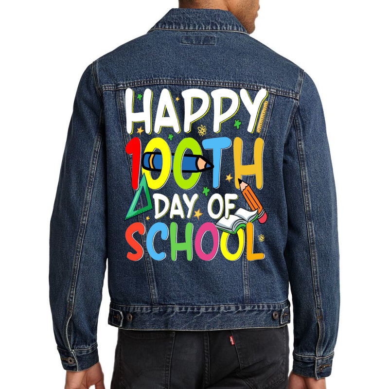 100 Days Of School Stars Tumblr Men Denim Jacket | Artistshot