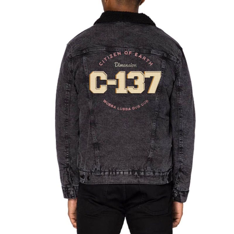 Citizen Of Earth C137 Felt Style Red Unisex Sherpa-lined Denim Jacket | Artistshot