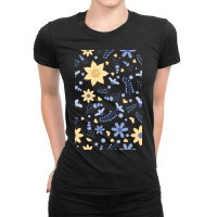 Simple Cute Flower Pattern Ladies Fitted T-shirt | Artistshot