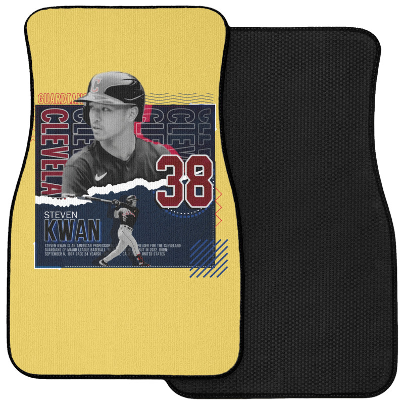 Steven Kwan Baseball Paper Poster Guardians Boy Front Car Mat | Artistshot