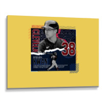 Steven Kwan Baseball Paper Poster Guardians Boy Metal Print Horizontal | Artistshot