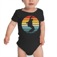 Hip Hop T  Shirt Break Dance Silhouette On A Distressed Retro Sunset D Baby Bodysuit | Artistshot