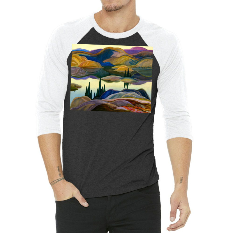 Franklin Carmichael   Mirror Lake 3/4 Sleeve Shirt by dorisMdamm | Artistshot