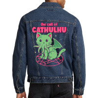 Cathulhu Girl Men Denim Jacket | Artistshot