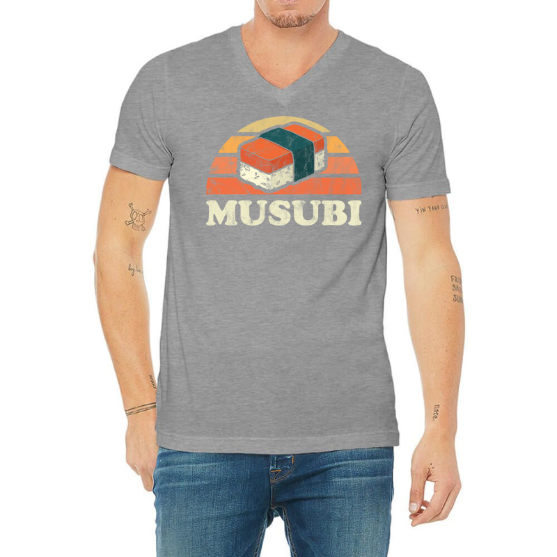 Musubi Hawaiin Sunset Girl V-neck Tee | Artistshot