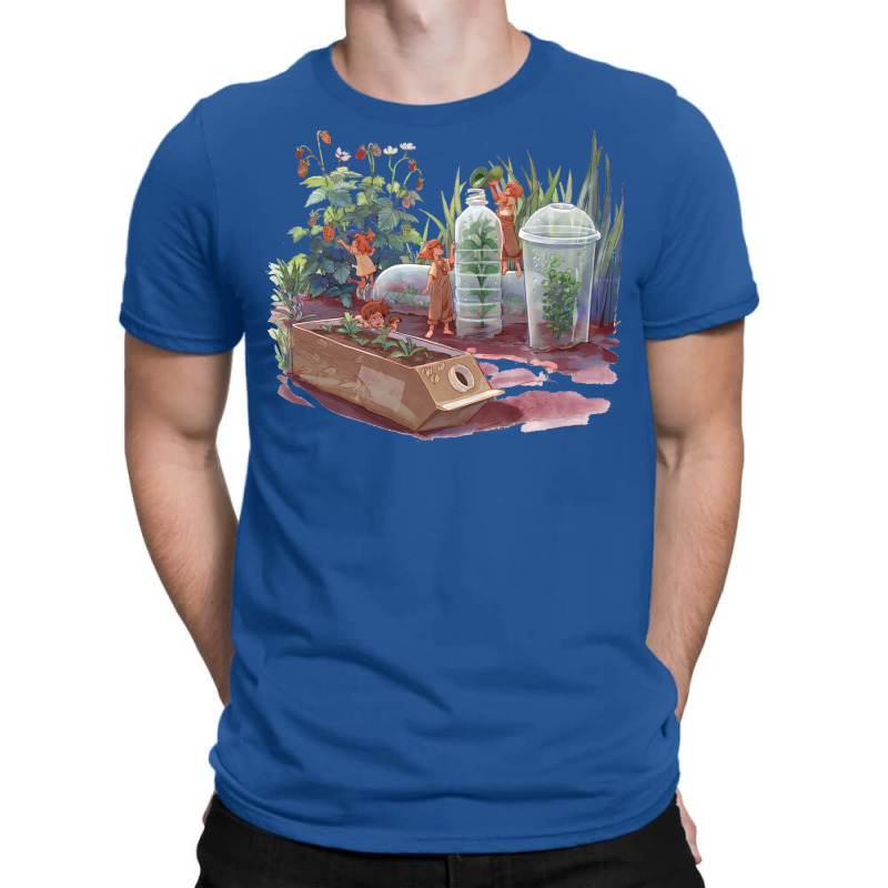 Gardening Blue T-Shirt by shudoterika0 | Artistshot