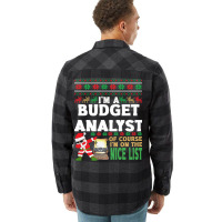 Budget Analyst  Ugly Christmas Budget Analyst Gift Flannel Shirt | Artistshot