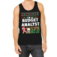 Budget Analyst  Ugly Christmas Budget Analyst Gift Tank Top | Artistshot