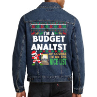 Budget Analyst  Ugly Christmas Budget Analyst Gift Men Denim Jacket | Artistshot