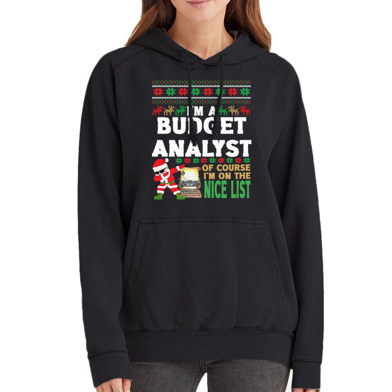 Budget Analyst  Ugly Christmas Budget Analyst Gift Vintage Hoodie | Artistshot